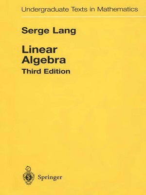 Algebra Lineal - Serge Lang - Tercera Edicion